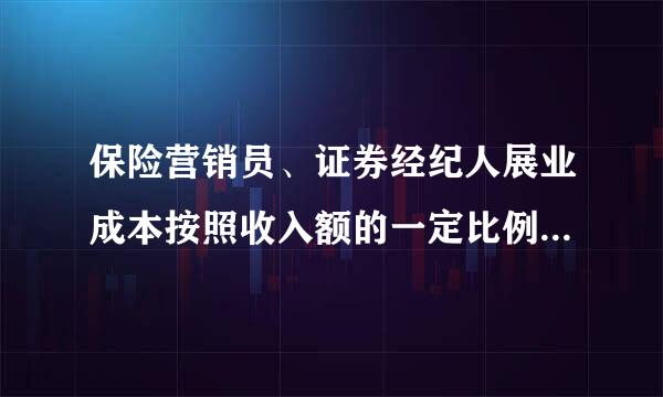 保险营销员、证券经纪人展业成本按照收入额的一定比例进行计算扣除，该比例威严想包是()。