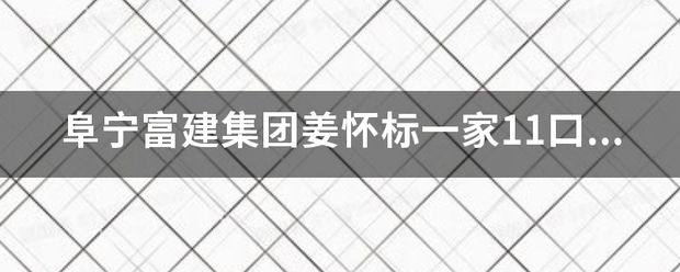 阜宁富建集团姜怀标一家11口被抓真实吗