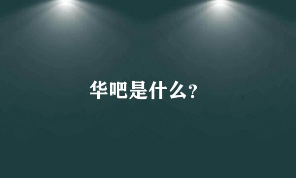 华吧是什么？