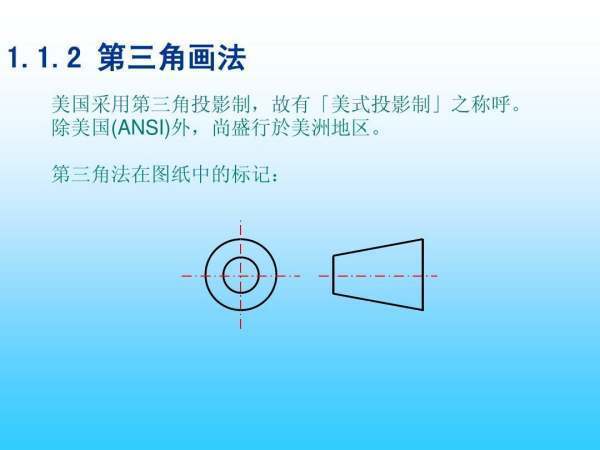 我国机械制图套为烈环照长约血用第几角法？第一角法与第三角法有什么区别？