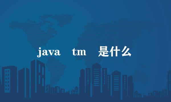 java tm 是什么