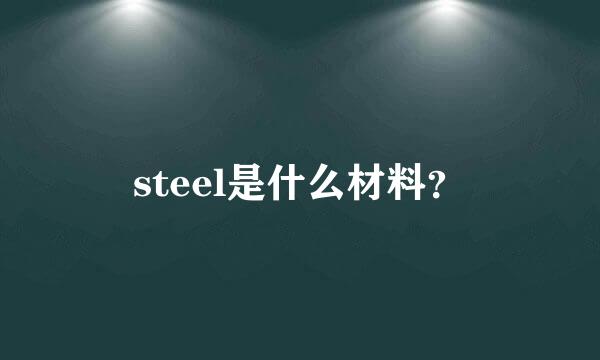 steel是什么材料？