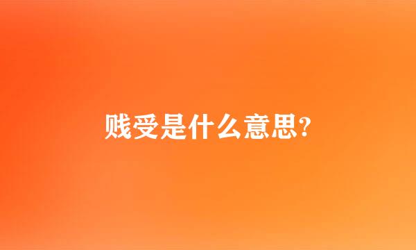 贱受是什么意思?