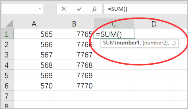 excel表格数字求和出现SUM（）解决方案？