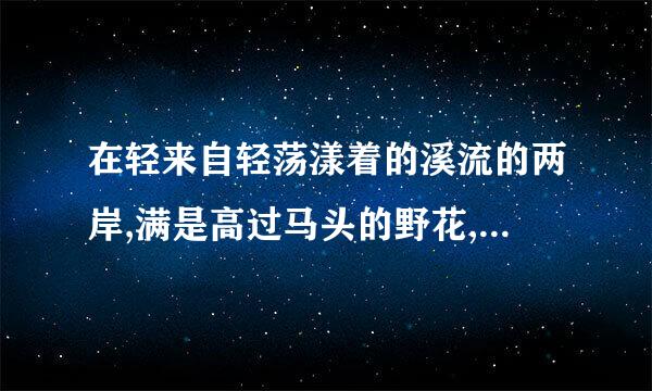 在轻来自轻荡漾着的溪流的两岸,满是高过马头的野花,五彩缤纷,360问答像什么?像什么?像什么?