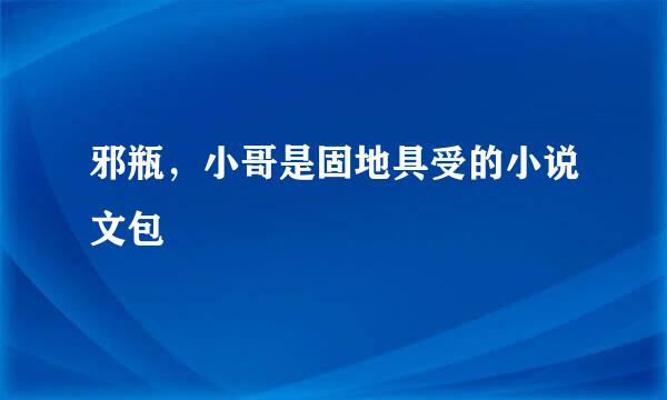 邪瓶，小哥是固地具受的小说文包