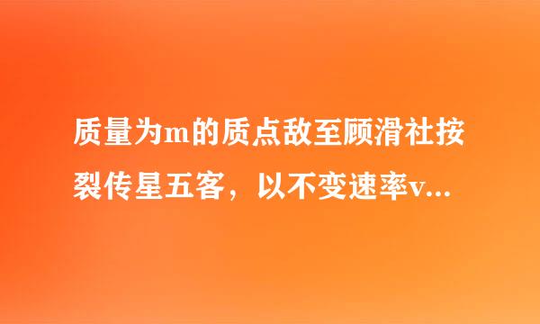 质量为m的质点敌至顾滑社按裂传星五客，以不变速率v沿水来自平光滑轨道垂直撞击墙面，撞击后被反弹，假设撞击为完全弹性碰撞，并规定碰撞前质点运动方向为...