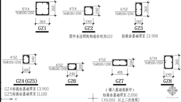 构造柱的尺寸？