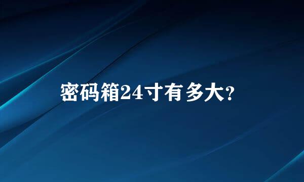 密码箱24寸有多大？