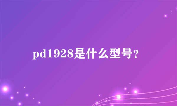 pd1928是什么型号？