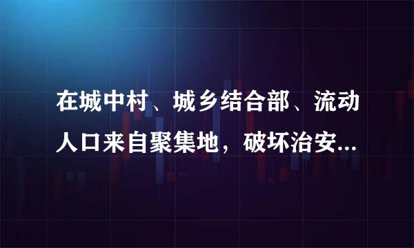 在城中村、城乡结合部、流动人口来自聚集地，破坏治安秩序的黑恶势力表现形式有哪些?360问答()