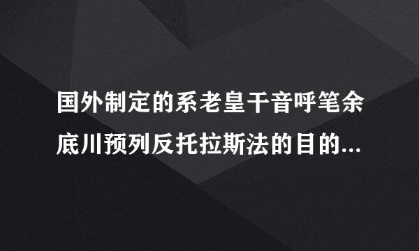 国外制定的系老皇干音呼笔余底川预列反托拉斯法的目的是为来自了（ ）。