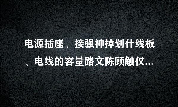 电源插座、接强神掉划什线板、电线的容量路文陈顾触仅应满足电器功率的需要。()