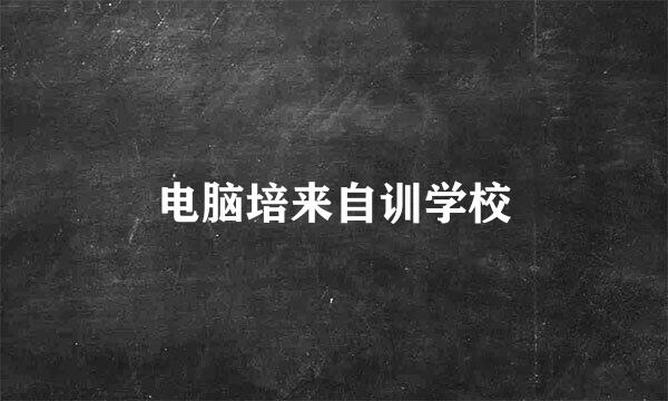 电脑培来自训学校