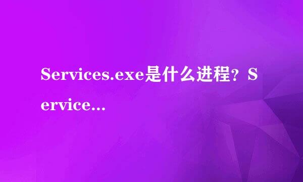 Services.exe是什么进程？Services.exe病毒吗