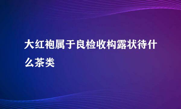 大红袍属于良检收构露状待什么茶类