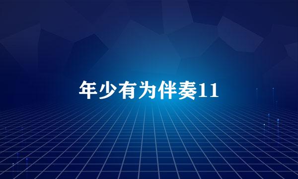 年少有为伴奏11