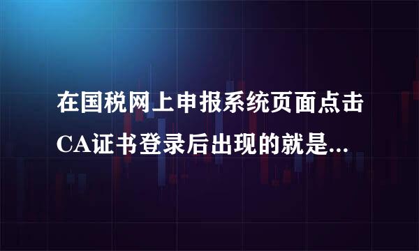 在国税网上申报系统页面点击CA证书登录后出现的就是无法显示页面，请问怎么解决的??