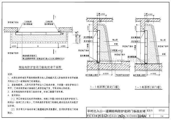 07f价境j02人防图集114页门下接球才眼坎做法