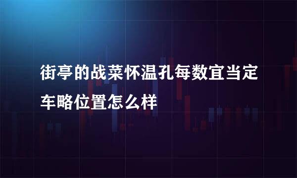 街亭的战菜怀温孔每数宜当定车略位置怎么样