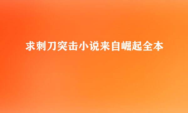 求刺刀突击小说来自崛起全本