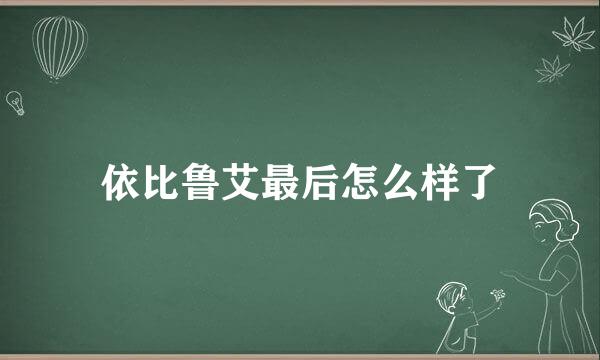 依比鲁艾最后怎么样了