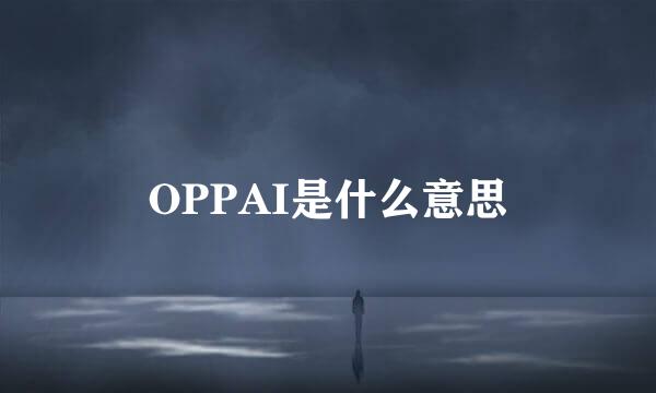 OPPAI是什么意思