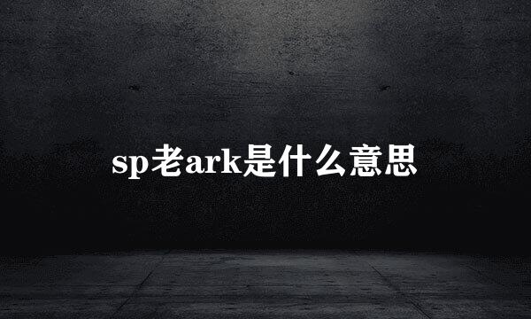 sp老ark是什么意思