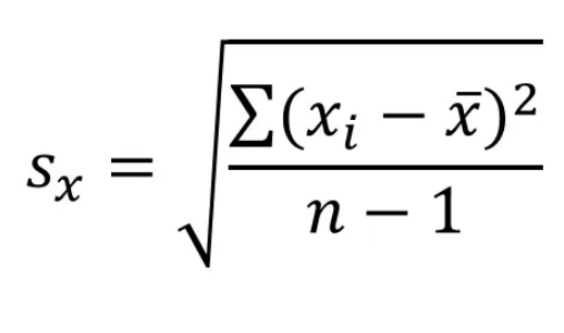 标准差公式