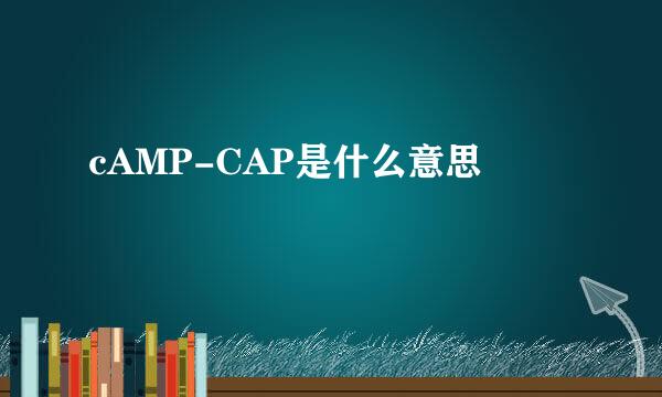 cAMP-CAP是什么意思