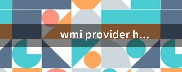 wmi provider host