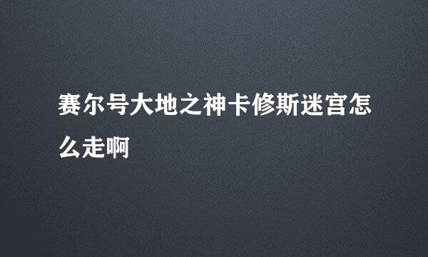 赛尔号大地之神卡修斯迷宫怎么走啊