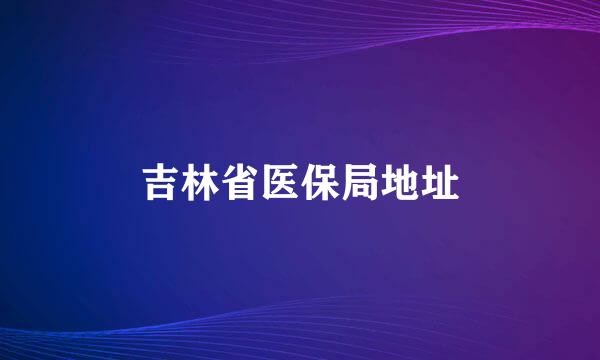 吉林省医保局地址