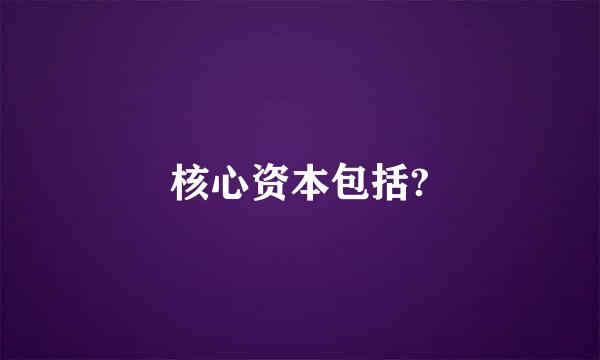 核心资本包括?