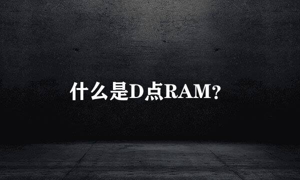 什么是D点RAM？