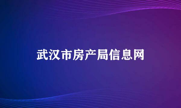 武汉市房产局信息网