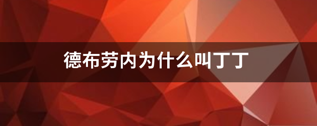 德布劳内为什么叫丁丁