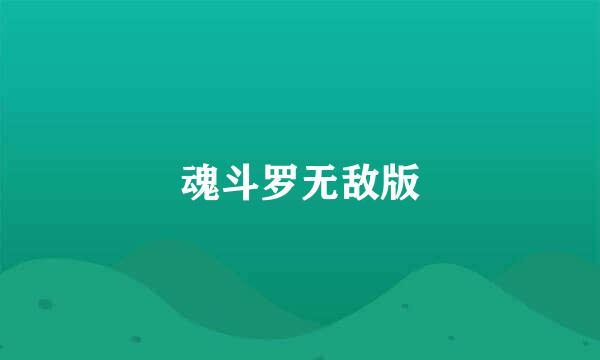 魂斗罗无敌版