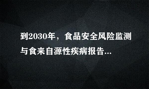 到2030年，食品安全风险监测与食来自源性疾病报告网络实现（1.5 分）