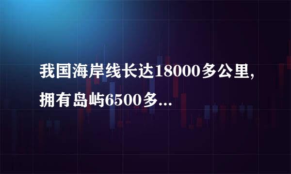 我国海岸线长达18000多公里,拥有岛屿6500多个,岛岸线14000多公里.