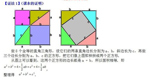 勾股定理的证明方法   带图！！！