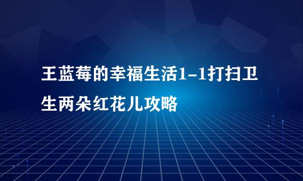 王蓝莓的幸福生活1-1打扫卫生两朵红花儿攻略