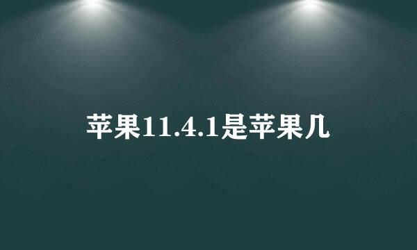 苹果11.4.1是苹果几