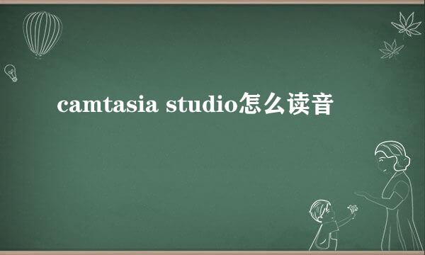 camtasia studio怎么读音