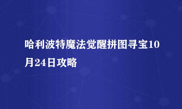 哈利波特魔法觉醒拼图寻宝10月24日攻略