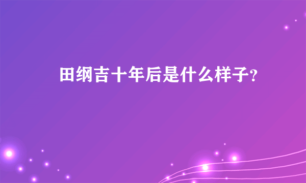 沢田纲吉十年后是什么样子？