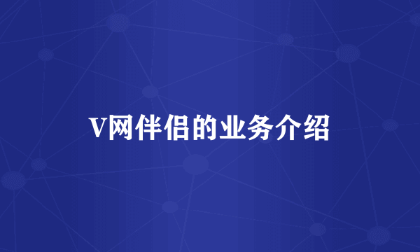 V网伴侣的业务介绍