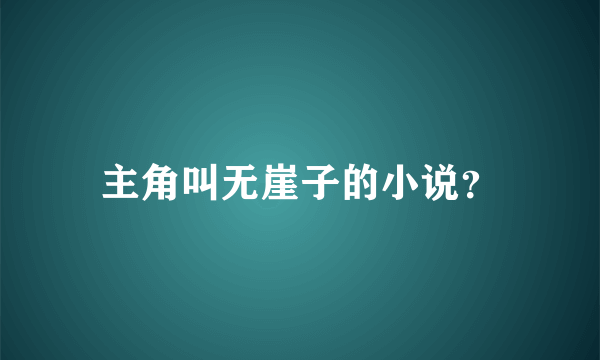 主角叫无崖子的小说？