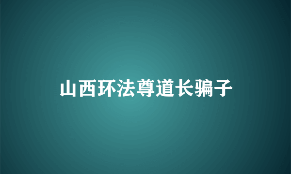 山西环法尊道长骗子