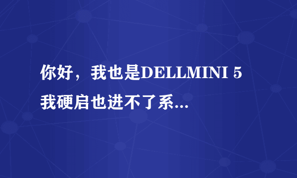 你好，我也是DELLMINI 5 我硬启也进不了系统，可以教我如何刷机吗？